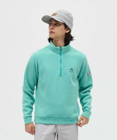 【楽天スーパーセール 40%OFF】【公式】マンシングウェア MUNSINGWEAR 吸湿発熱スタンドカラーハーフジップカットソー メンズ 男性 ゴルフ おしゃれ スポーツ 日常使い 2025年秋冬モデル MG5FSW80M