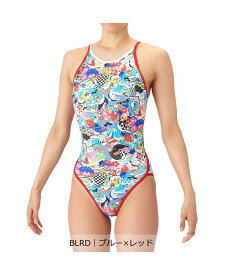 【公式】アリーナ arena 【タフスーツ】トレーニングワンピース（オープンバック）【返品不可商品】 大漁旗 総柄 新年の門出 勝利 繁栄 レディース 女性 水泳 スイム スイミング プール スポーツ ブランド 2026年春夏モデル AS6SWM36L