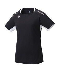 【公式】 デサント 半袖バレーボールシャツ レディース 吸汗速乾 脇切り替え プラクティスシャツ セカンダリーシャツ ウェア tシャツ 練習着 バレーボール バレー スポーツ ブランド 2025年春夏モデル DVB-5223WB