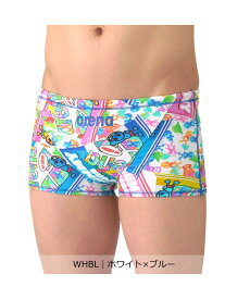 【公式】アリーナ arena 【タフスーツ】トレーニングスパッツ（ショートレッグ）【返品不可商品】 練習 大会 グミ 総柄 カラフル ポップ メンズ 男性 水泳 スイム スイミング プール スポーツ ブランド 2026年春夏モデル AS6SWMP4M