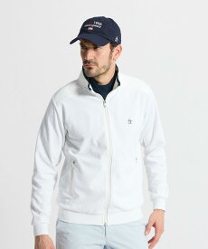 【公式】マンシングウェア MUNSINGWEAR 国旗ジャガードスタンドジップカットソー メンズ 男性 部分ストレッチ ゴルフ スポーティー 2026年春夏モデル MG6SSW32M