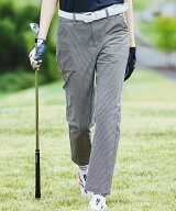 【公式】 ルコックスポルティフ ゴルフ le coq sportif golf チェック柄9分丈パンツ レディース 女性 吸…