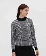 【公式】マンシングウェア MUNSINGWEAR 70周年記念 タータンチェックセーター レディース 女性 手洗い可 …