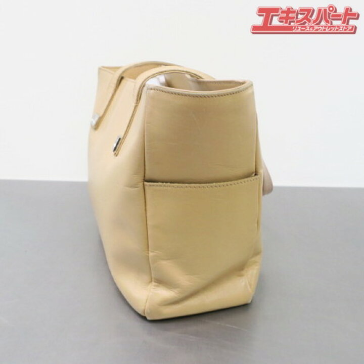 楽天市場】ROCHAS ロシャス ハンドバッグ トートバッグ 牛革 ベージュ 