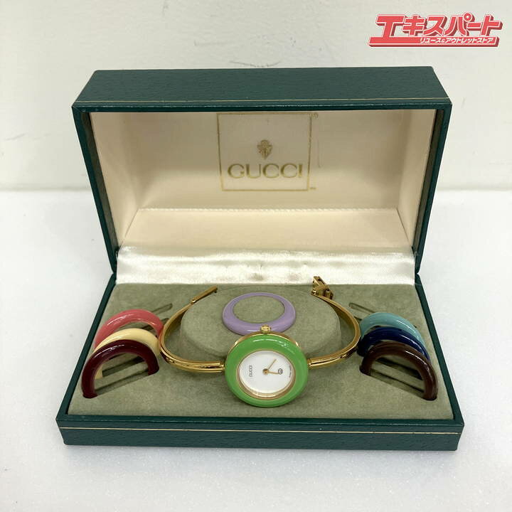 楽天市場】GUCCI グッチ チェンジベゼル 1100L クオーツ電池交換済み  