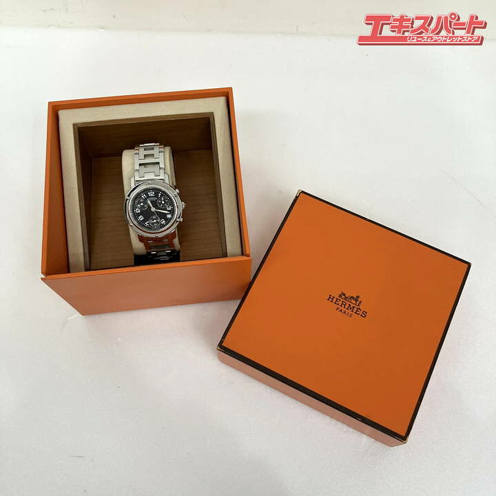 楽天市場】HERMES エルメス クリッパー クロノグラフ 腕時計 電池交換 