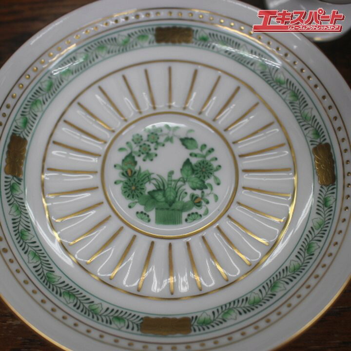 楽天市場】ヘレンド Herend アンピール様式 アポニーグリーン カップ  