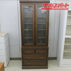 maruni マルニ木工 地中海ロイヤル キャビネット 飾り棚 書棚 カップボード 平塚店【中古】