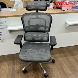 【2】Ergohuman PRO エルゴヒューマン オフィスチェア OAチェア メッシュチェア ヘッドレスト機能 熊谷店【中古】