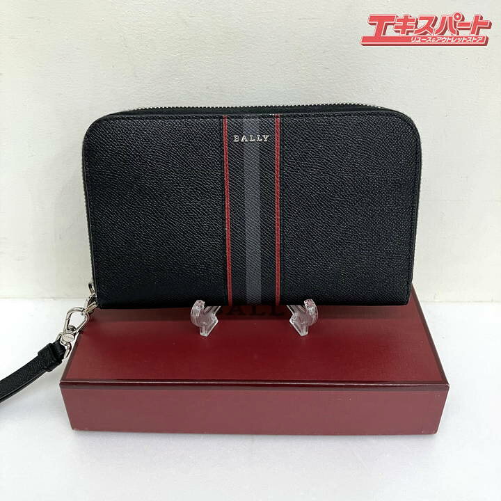 楽天市場】【中古美品】 BALLY バリー ラウンドジップ クラッチバッグ 