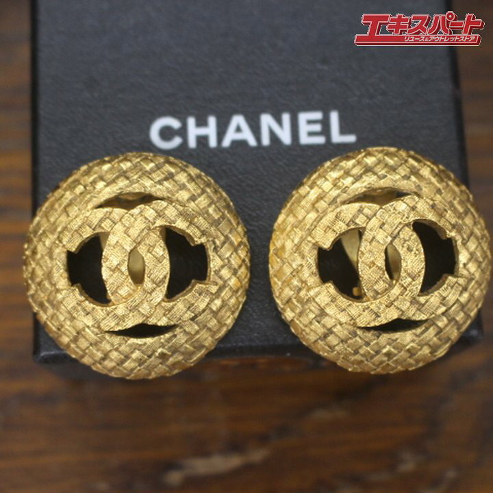 楽天市場】CHANEL シャネル イヤリング ココマーク ゴールド 