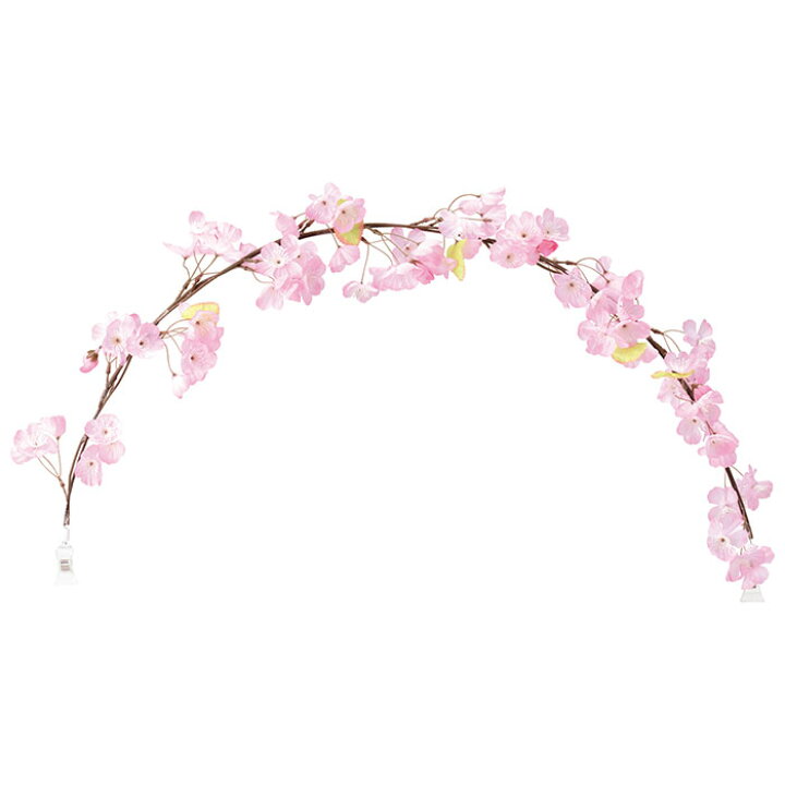 楽天市場 桜アーチクリップ 1個両端にクリップが付いているので簡単に取り付けられます 桜 造花 アレンジ 店舗ディスプレイ ストア エキスプレス 楽天市場店