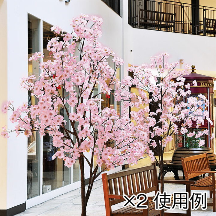 楽天市場】桜ツリー 1台高さ2mでなんとこのお値段！並べて飾って、店内 