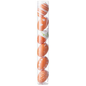 【10%OFFクーポン有り！4月15日限り】カラフルエッグセット オレンジ 1セット送料無料 デコレーション 飾り 装飾 イベント パーティー インテリア 店舗装飾 ディスプレイ 飾り付け 春 フェイクフード 卵 タマゴ オーナメント たまご