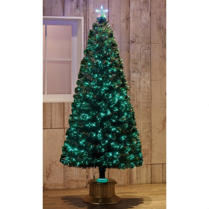 今だけ限定15%OFFクーポン発行中 送料無料 クリスマスツリー 180cm おしゃれ 北欧 大型 led グリーン 土台から電球で照らすことで葉先が光り おすすめ 光ファイバーを使用したツリーです 1本ツリーの枝に ファイバーツリー H180cm 幻想的な光の変化が楽しめます