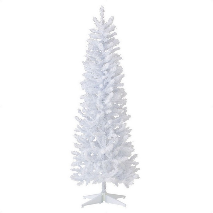 ツリーの高さは5サイズ 受賞店 枝の色は3色ご用意しました 爆売り ホワイトクリスマスにふさわしい 真っ白なツリーです クリスマスツリー クリスマス 送料無料 240cm 1本 スリムPVCツリー ホワイト H240×W88cm
