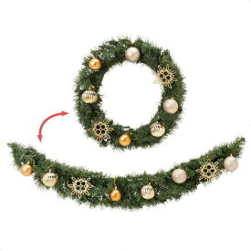 楽天市場 90cm リース カラーゴールド クリスマスリース クリスマス パーティー イベント用品 ホビーの通販