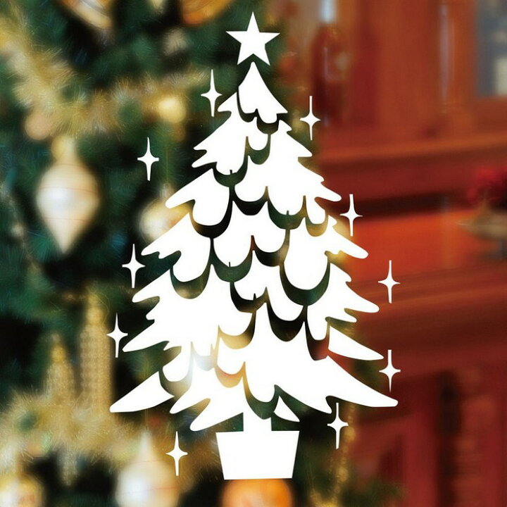 楽天市場 型紙 M ツリー 1枚クリスマスツリーの型紙です ガラス面に型を当ててスノースプレーを吹き付けるだけで 簡単にクリスマスを演出できます クリスマス スノースプレー 型紙 窓 ウインドウデコ ストア エキスプレス 楽天市場店