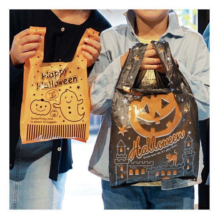 楽天市場 ブラックハロウィンレジ袋 18 35 10cm 100枚ジャックオーランタンがプリントされた黒色のレジ袋 ハロウィンをさらに盛り上げます ギフト バッグ ラッピング 袋 おしゃれ 手提げ ポリ袋 レジ袋 ハロウィン ストア エキスプレス 楽天市場店