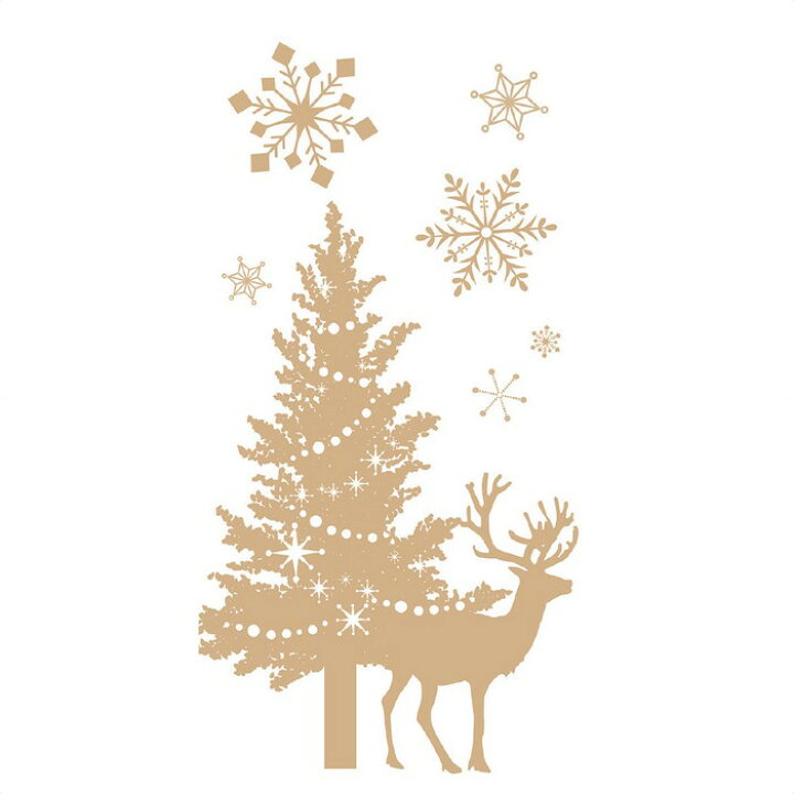 楽天市場 タペストリー ゴールドクリスマス 90 180cm 1枚トナカイやクリスマスツリー 雪の結晶柄がシンプル な色味でデザインされたタペストリー 大人っぽいクリスマス装飾にぴったり クリスマス タペストリー 大きい 飾り 装飾 壁 玄関 背景 パーティ ストア