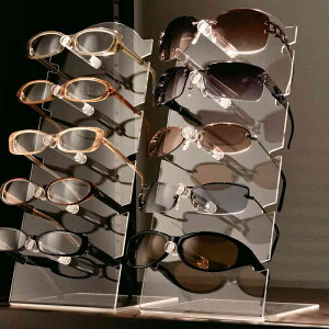 【5%OFFクーポン有り!マラソン期間中♪】メガネディスプレイ 1台眼鏡 置き メガネ ホルダー スタンド サングラス ディスプレイ コレクション 収納 タワー メガネ置き