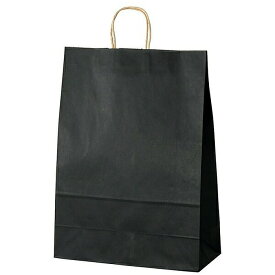 【50枚入り】カラー手提げ紙袋 黒 38×15×50cmコストパフォーマンスが魅力。シックな雰囲気のお店に。カッコ良さをアピールできる大人っぽい黒をご用意しました。紙袋 袋 おしゃれ 業務用 手提げ ラッピング ギフト 黒