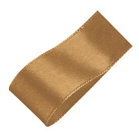 サテンリボン 19mm幅×20m巻 ゴールド 1巻引っ張るだけで簡単にリボンが作れるワンタッチリボン。クリスマス柄のワンタッチリボンです。存在感があり、プレゼントラッピングを引き立てます。クリスマス リボン おしゃれ ラッピング ギフト 手芸 素材 サテン
