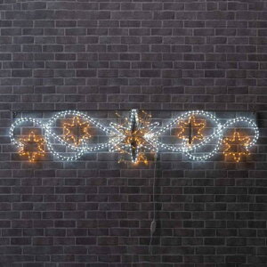 【幅180cm】LED大型モチーフライト スター 【屋外使用可】 1台アピール度も抜群!壁面を飾るビッグモチーフ!クリスマス イルミネーション 電飾 ライト LED 屋外