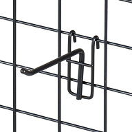 【10本入り】ネット用フック(直径5mm) 黒 L10cmネットに使用して収納力をUP！送料無料 フック 陳列用 ネ…