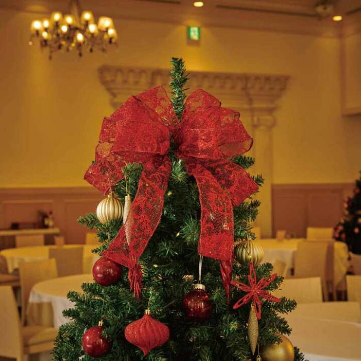 楽天市場】ゴージャスクリスマスツリーセット レッド 高さ240cm 