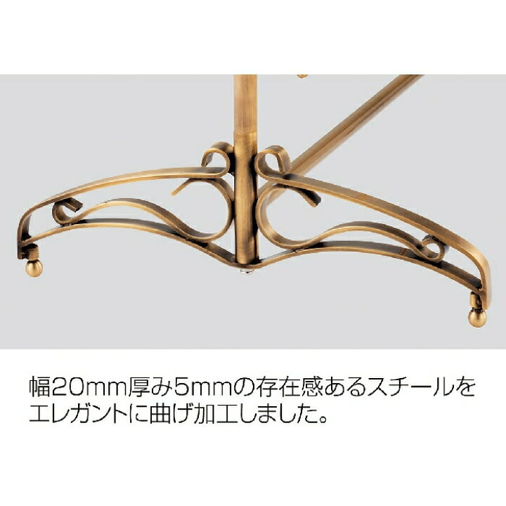 楽天市場】アンティークゴールドハンガーラック デコラタイプ W90cm 1 