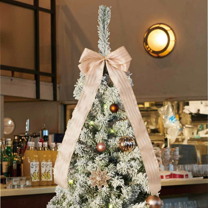 楽天市場】ポットライトクリスマスツリー スノー 高さ180×幅96cm 1 