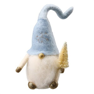 ウールトムテ 高さ21cm ブルー 1個送料無料 クリスマス 飾り 装飾 置物 クリスマス雑貨 雑貨