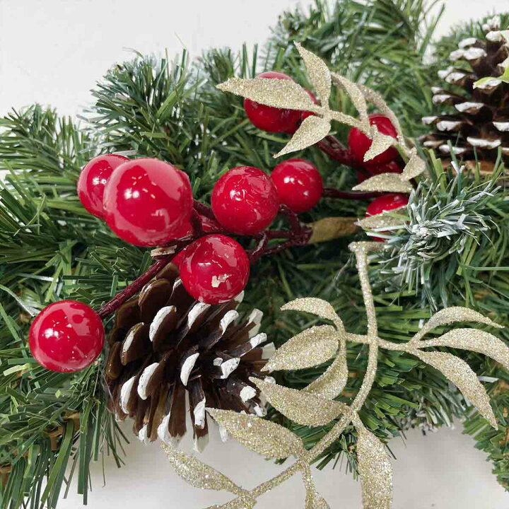 楽天市場】ポインセチアガーランド 長さ100cm 1本入り口などを華やかに  