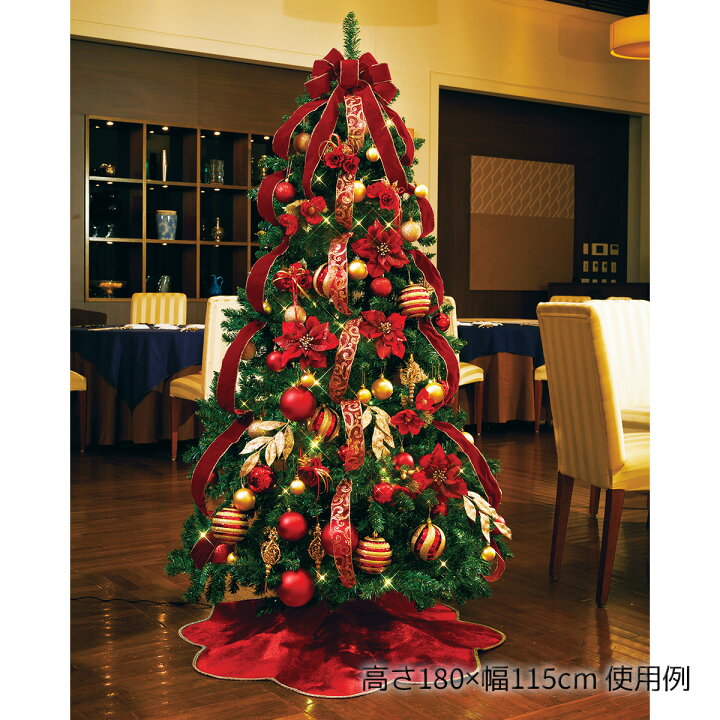 楽天市場】クリスマスツリーセット クリスマスレッド 高さ300cm 1 