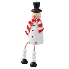 【5%OFFクーポン有り！マラソン期間中♪】足ブラクリスマスオブジェ スノーマン 1個送料無料 飾り 装飾 オブジェ 置物 クリスマス雑貨 雑貨