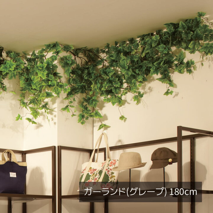 楽天市場】グリーンシダレガーランド グレープ 1本夏の爽やかな店内 
