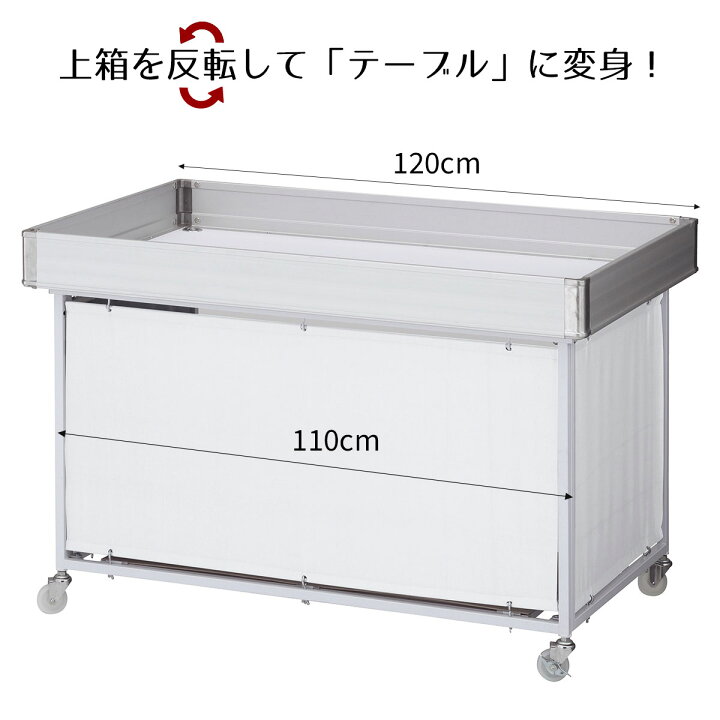 楽天市場】平台ワゴン 白 W120cm 1台ストエキのベストセラー商品の一つ 