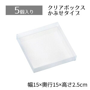 【5%OFFクーポン有り!マラソン期間中♪】【5個入り】クリアボックス 15×15×2.5cmクリアケース 透明 ギフトボックス ラッピング クリアボックス 箱 包装 おしゃれ 業務用