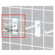 【10本入り】樹脂製ネットフック 白 5cm線材直径4mmまでのネットにご使用いただけます。ワイヤーネット …