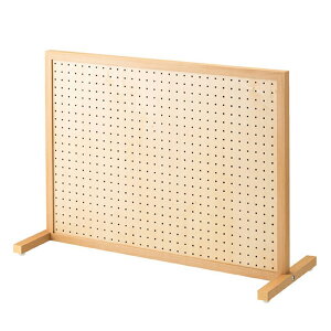 卓上有孔ボード W80×H60cm シナ【ここでしか買えない!ストア・エキスプレスオリジナル商品】アクセサリーや雑貨、文具などの陳列に最適な卓上有孔パネルスタンド。有孔ボード ペグボード