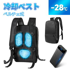 ペルチェベスト 冷却ベスト 冷感ベスト ペルチェ 30000mAh PD対応大容量バッテリ付き 瞬間強力冷却 半導体 瞬間体感-28℃ 3つ冷却プレート 超静音 肌寒い サイズ調節 長時間稼働 USB給電 簡単取り付け 男女兼用 屋内外仕事 農作業 釣り 夏 青空 調 服なし