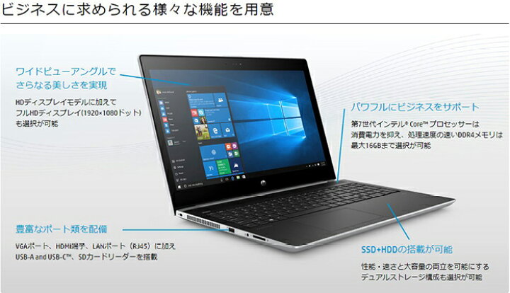 HP Probook 450G5 Office 稼働品 HP 450G5 I5第8世代 SSD 256GB オフィス