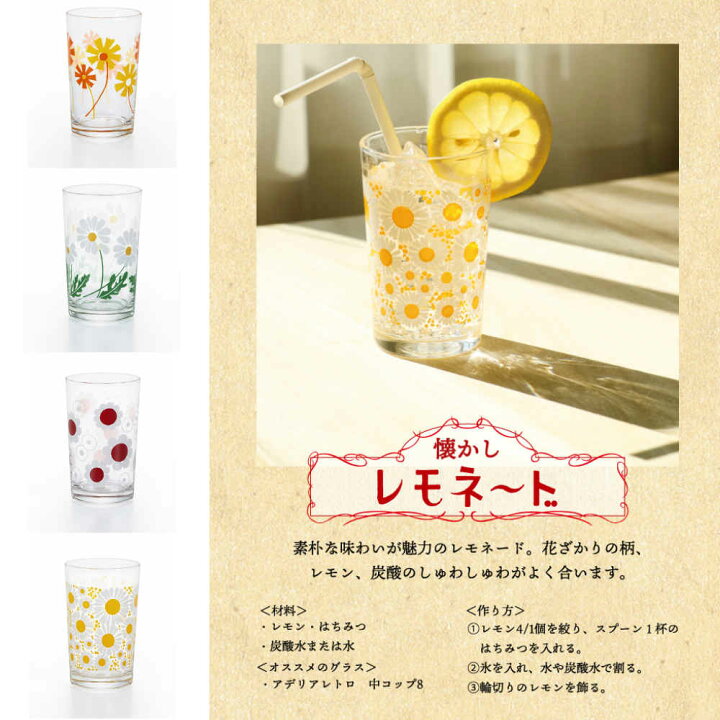 楽天市場】レトロ 中コップ8 | レトロ レトロポップ レトロガラス 