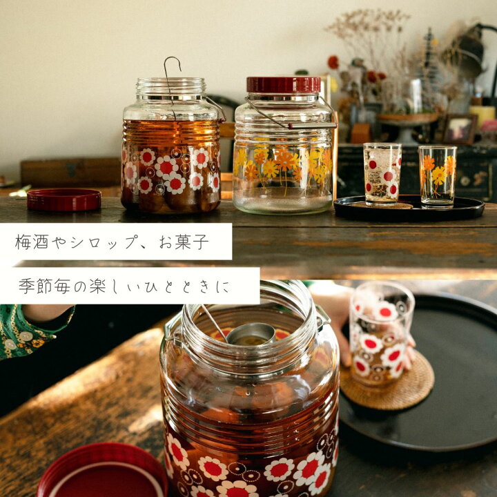 楽天市場】レトロ 貯蔵びん 1L | レトロガラス コンテナー 保存容器 