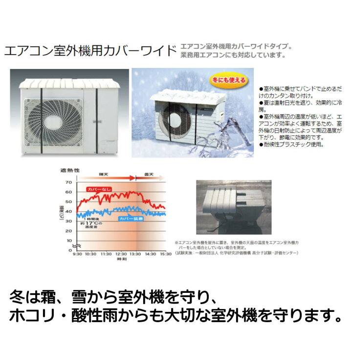 楽天市場 エアコン室外機カバー ワイド 日本製 幅約85 5 96cm エアコン 室外機 日よけ 大きい 伸縮 工具不要 取り付け簡単 冷房効率アップ 日よけカバー 日除け 雨よけ エアコン室外機用カバー エアコンカバー 遮光 コンパクト 耐候性 節電 オールシーズン ホワイト
