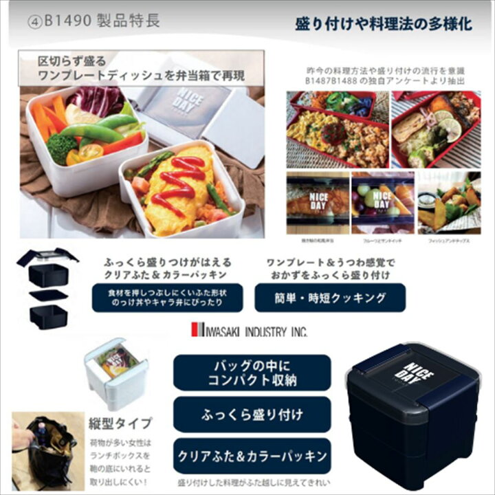 楽天市場 イージーケア お弁当箱 スクエア 2段 680ml B 1490 ホワイト レッド ネイビー 2段 弁当箱 ランチボックス スクエア お弁当箱 おしゃれ 女性 弁当箱 2段 女子 弁当箱 女 オベントウバコ 女性 おべんとうばこ ピクニック 行楽 行楽用品 レジャー アウトドア