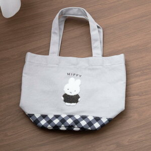 ミッフィー ミニトートバッグ ダイアゴナルチェック | バッグ トートバッグ miffy 鞄 ランチバッグ ランチトート サブバッグ トート バッグ かばん 小さめ 通勤 通学 買い物 おでかけ 旅行 大