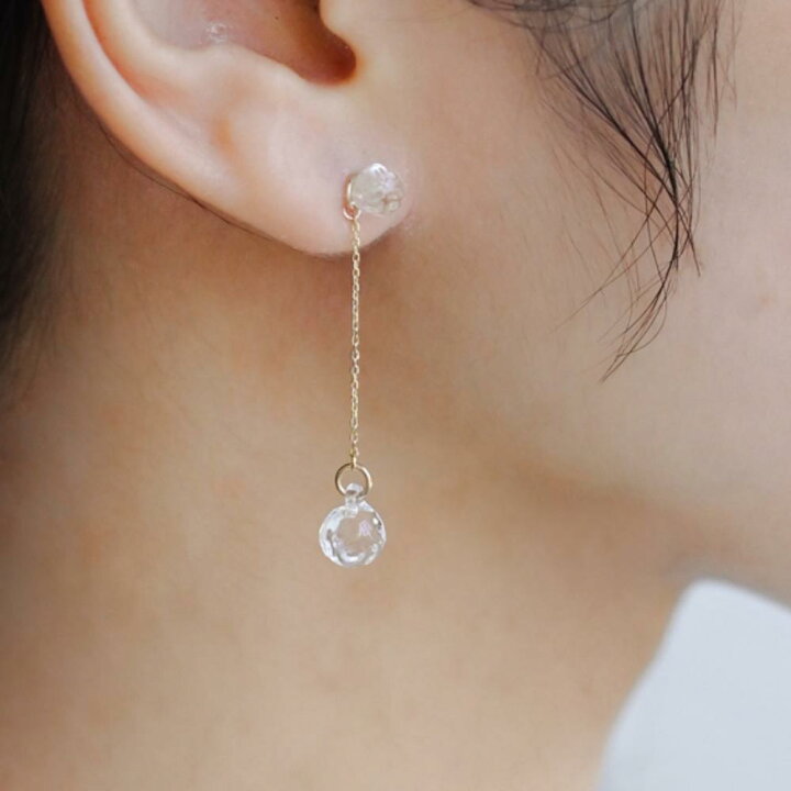 楽天市場】HARIO ピアス プティ K10 | ハリオ ガラス アクセサリー 