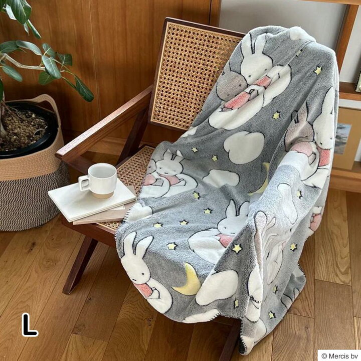 楽天市場】ミッフィー 光る ファニーブランケット M/L | miffy 